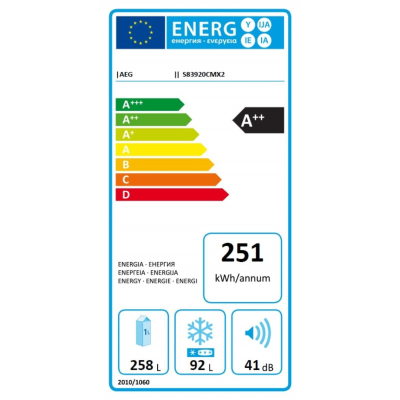 Réfrigérateur congélateur AEG S83920CMX2