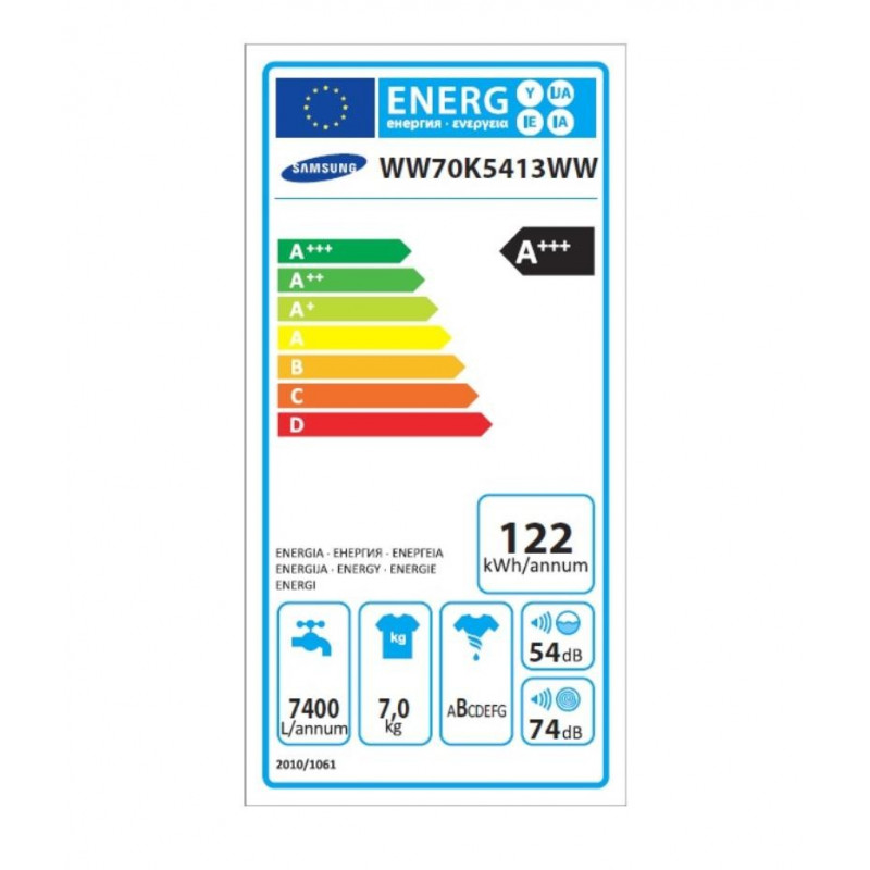 Lave Linge SAMSUNG WW70K5413WW/EF