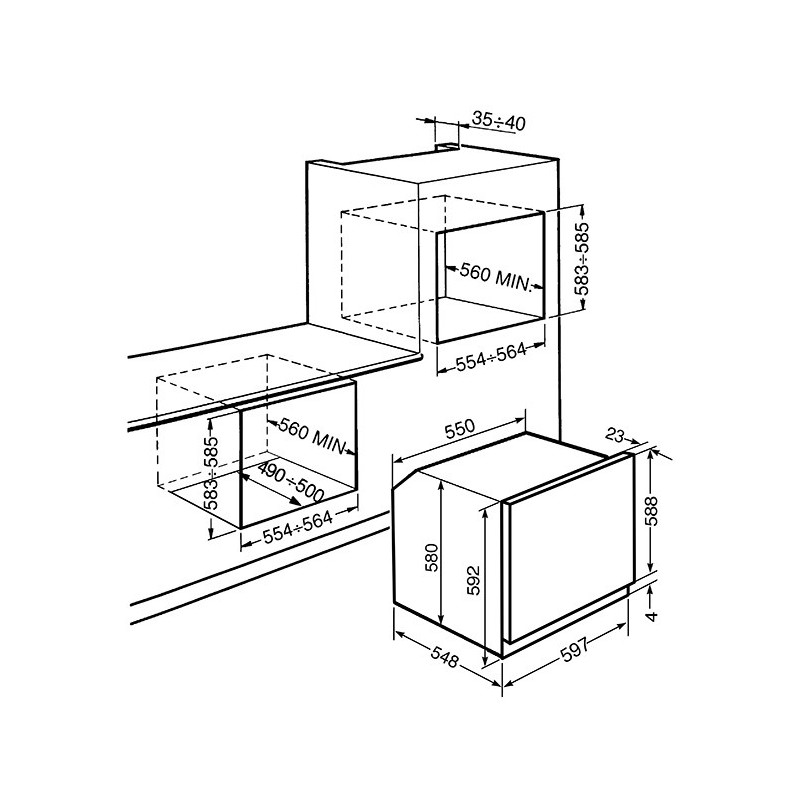 Four SMEG SFP111B