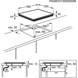 Plaque de cuisson AEG HK6532H2FB