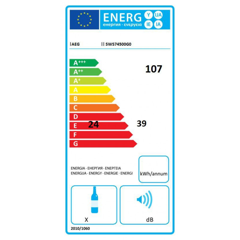 Cave à vin AEG SWS74500G0
