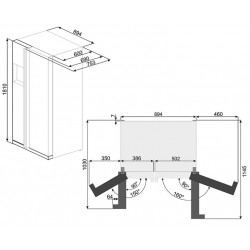 Réfrigérateur congélateur SMEG SBS63XED