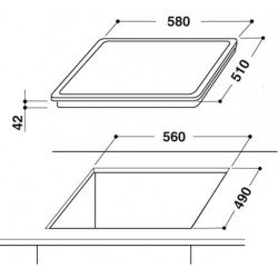 Plaque de cuisson WHIRLPOOL AKT 8130 NE