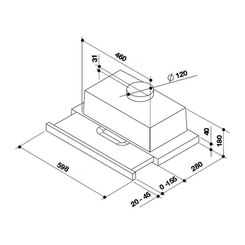 Hotte WHIRLPOOL AKR 749 NB