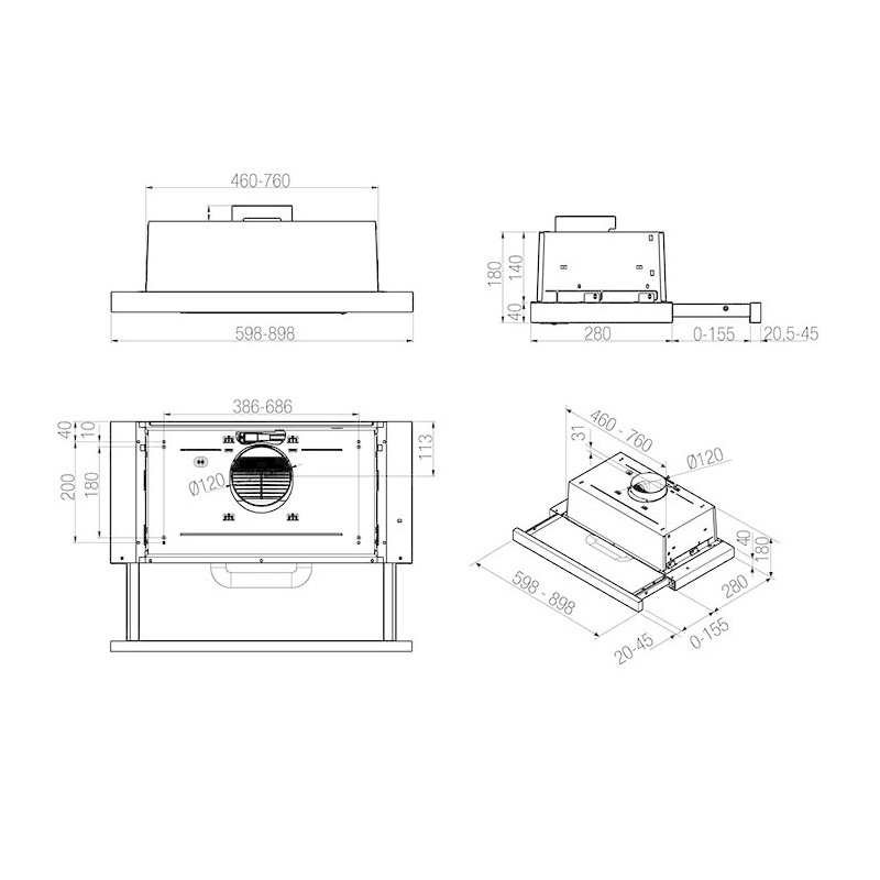 Hotte WHIRLPOOL AKR 749 WH