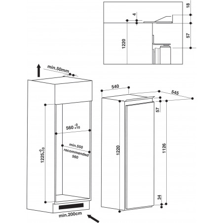 Réfrigérateur WHIRLPOOL ARG 750/A+