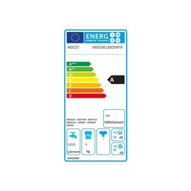 Lave Linge INDESIT XWDE861480XWFR