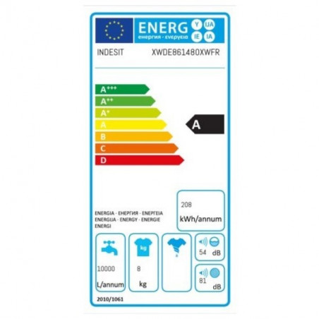 Lave Linge INDESIT XWDE861480XWFR