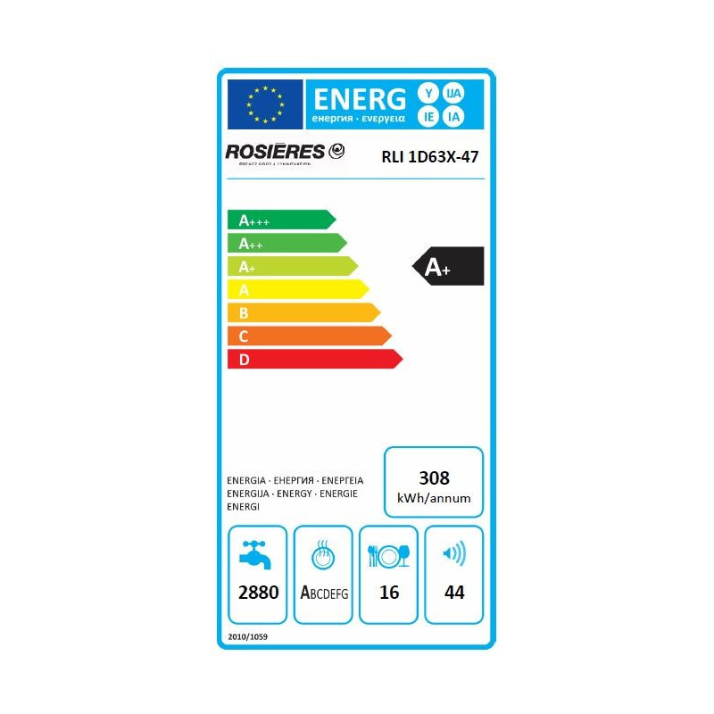 Lave Vaisselle ROSIERES RLI1D63X-47