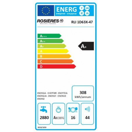 Lave Vaisselle ROSIERES RLI1D63X-47