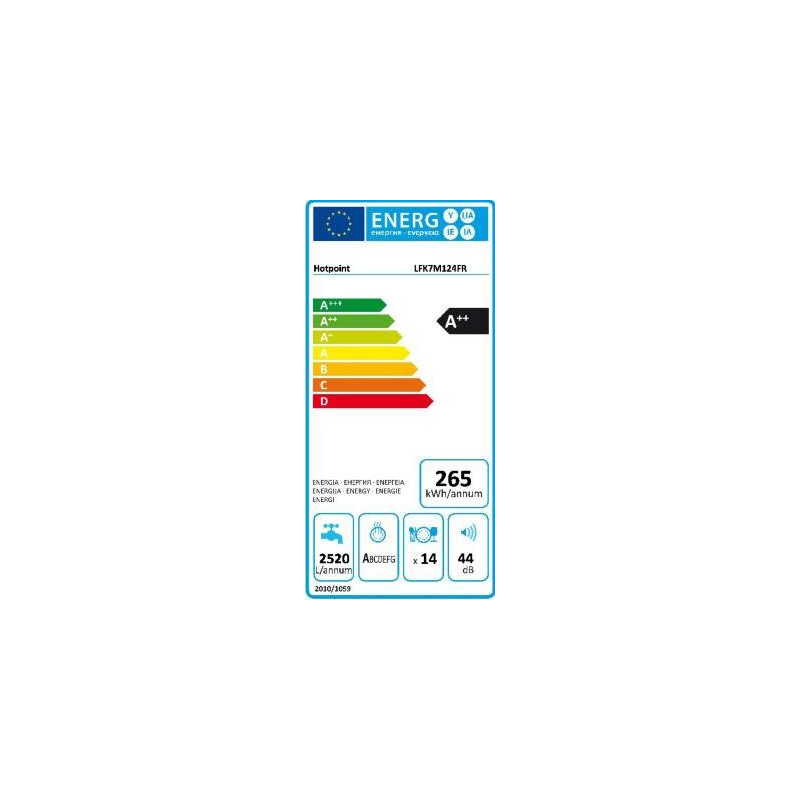 Lave Vaisselle HOTPOINT ARISTON LFK7M124FR
