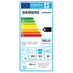 Sèche Linge SIEMENS WT46G401FF