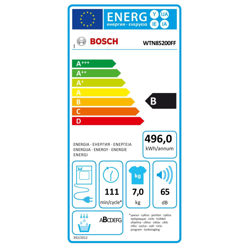 Sèche Linge BOSCH WTN85200FF