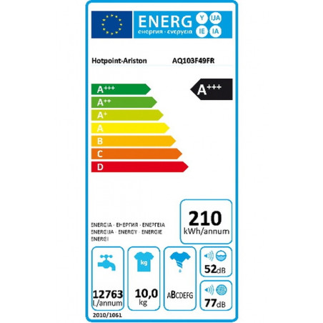 Lave Linge HOTPOINT AQ103F 49 FR