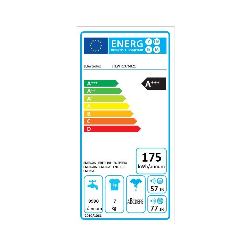 Lave Linge ELECTROLUX EWT1376HZ1