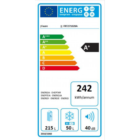 Réfrigérateur congélateur FAURE FRT27102XA