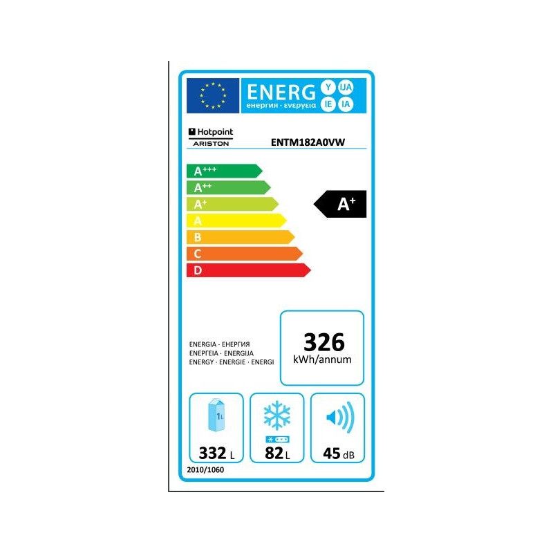 Réfrigérateur congélateur HOTPOINT ARISTON ENTM 182A0