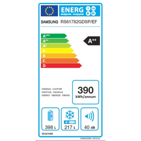 Réfrigérateur congélateur SAMSUNG RS61782GDSP