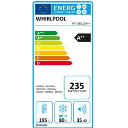 Réfrigérateur congélateur WHIRLPOOL ART 6611/A++