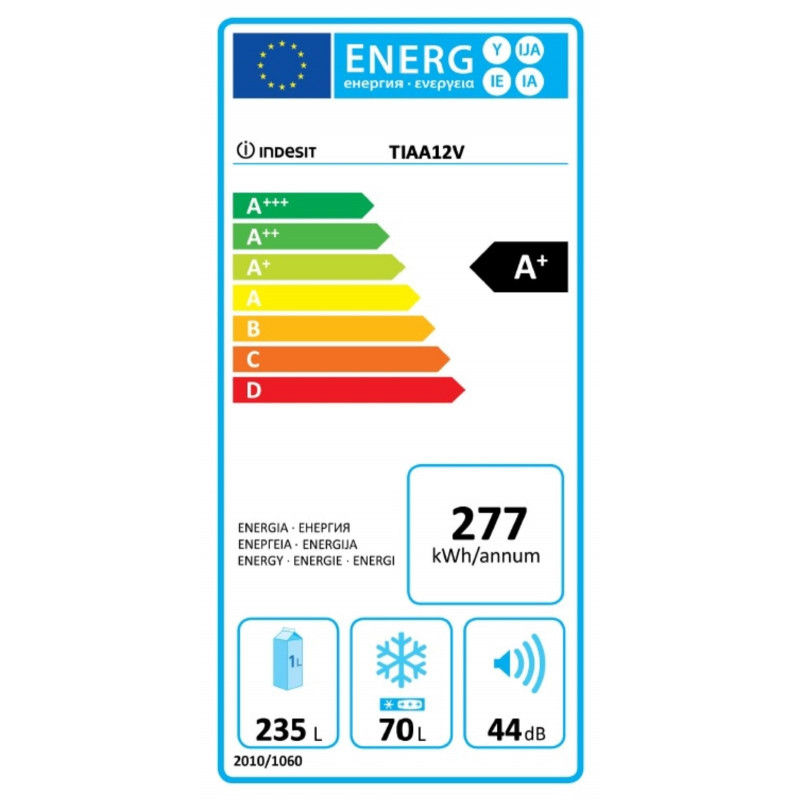 Réfrigérateur congélateur INDESIT TIAA 12 V X