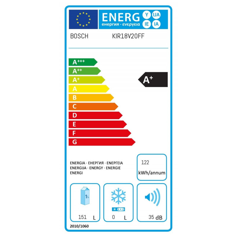 Réfrigérateur BOSCH KIR18V20FF