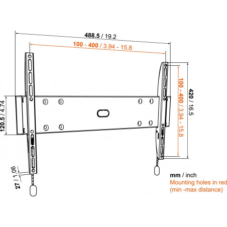 Supports TV VOGEL'S BASE05M