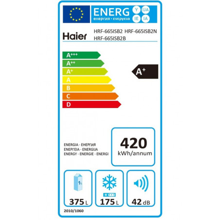 Réfrigérateur congélateur HAIER HRF-665ISB2