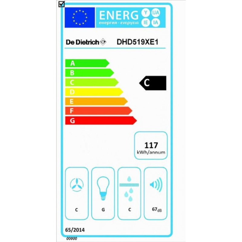 Hotte DE DIETRICH DHD519XE1