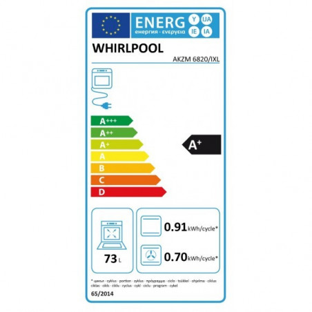 Four WHIRLPOOL AKZM 6820/IXL