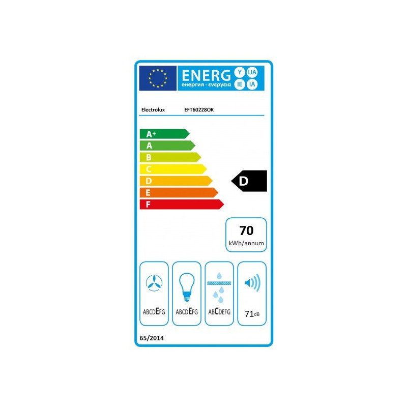 Hotte ELECTROLUX EFT60228OK