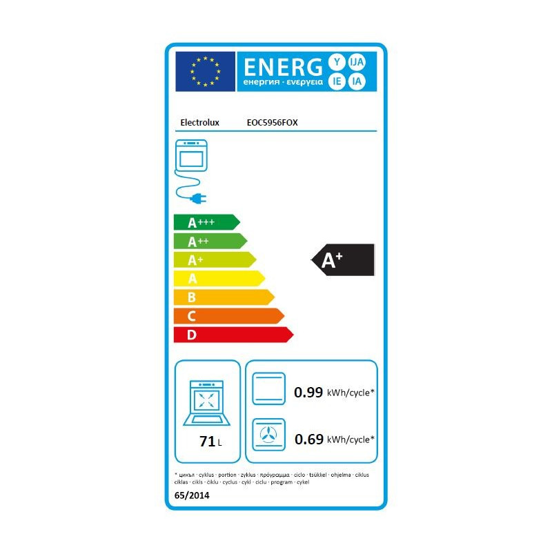 Four ELECTROLUX EOC5956FOX