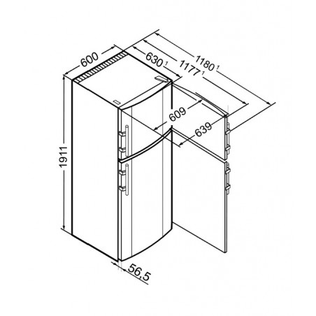 Réfrigérateur congélateur LIEBHERR CTN 3663-21