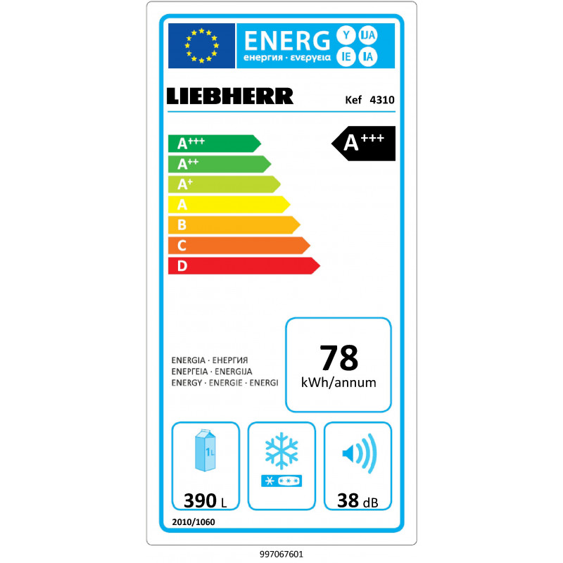 Réfrigérateur LIEBHERR KEF 4310