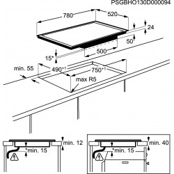 Plaque de cuisson ELECTROLUX EHI8544FHK