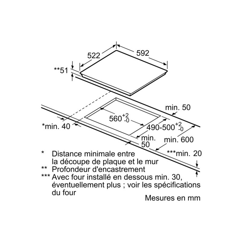 Plaque de cuisson BOSCH PUJ631BB1E