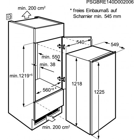 Réfrigérateur AEG SFB51221DS