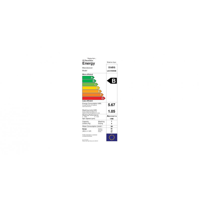 Lave Linge AEG L61470WDBI
