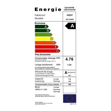 Lave Linge INDESIT IWDC 71680 (WE)