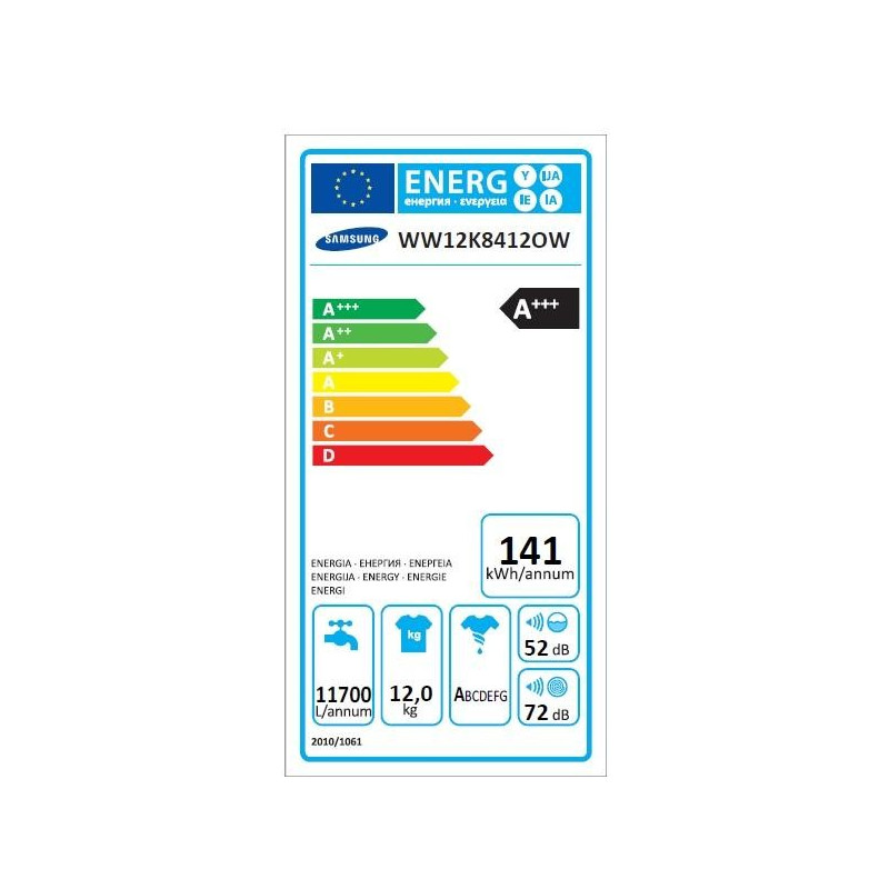 Lave Linge SAMSUNG WW12K8412OW/EF