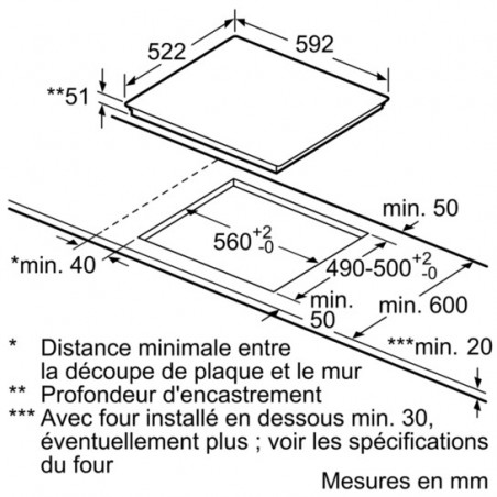 Plaque de cuisson BOSCH PUC651BB1E