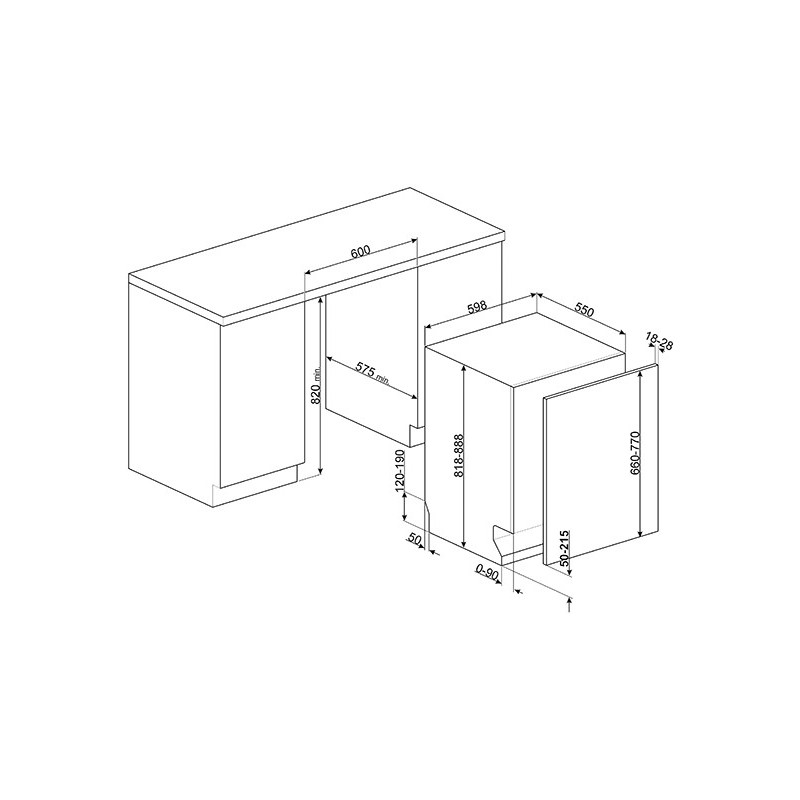 Lave Vaisselle SMEG STL62324LFR