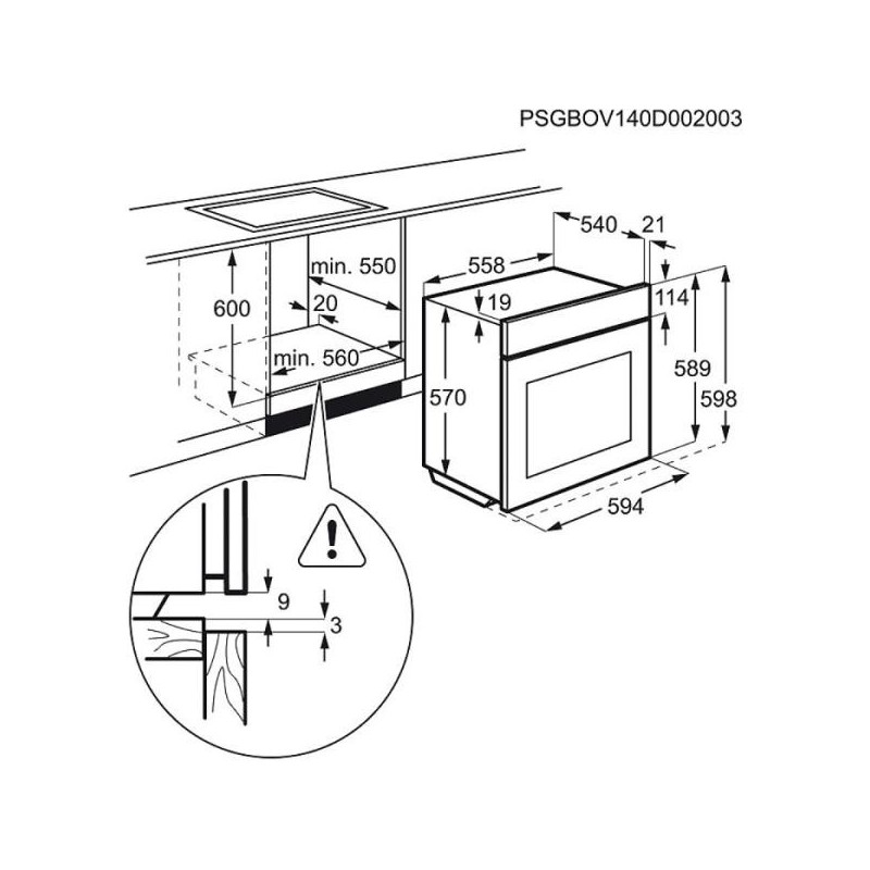 Four ELECTROLUX EZA2420AOX