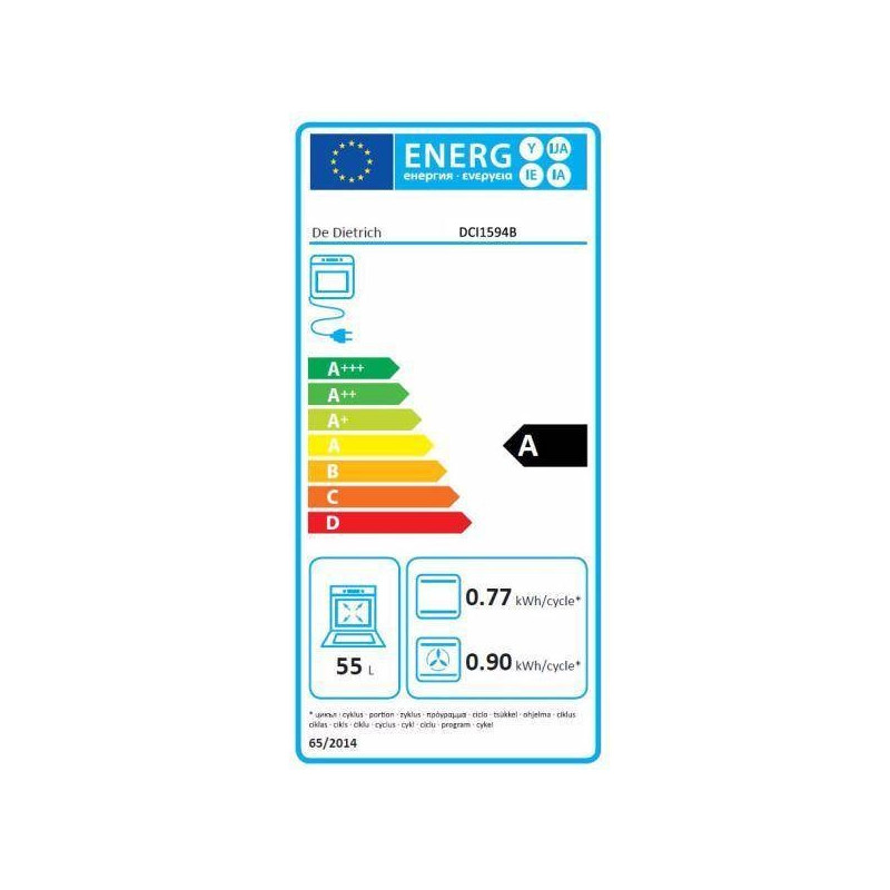 Cuisinière DE DIETRICH DCI1594B