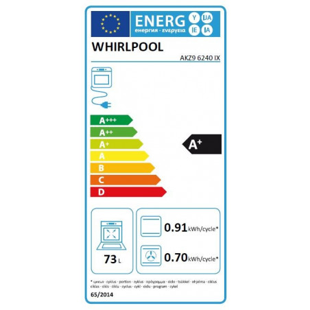 Four WHIRLPOOL AKZ96240IX