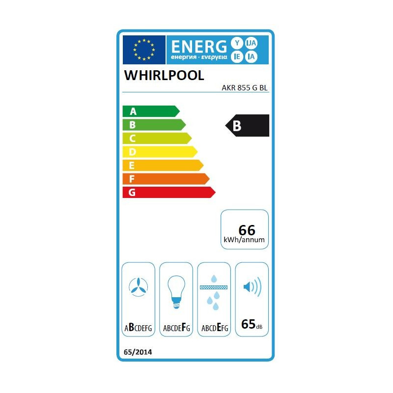 Hotte WHIRLPOOL AKR 855 GBL