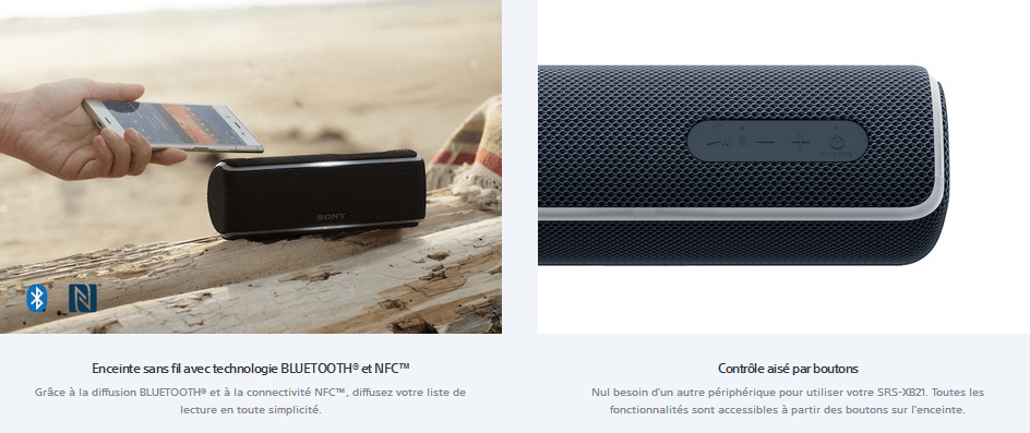 Enceinte portable sans fil avec lumières, SRS-XB21