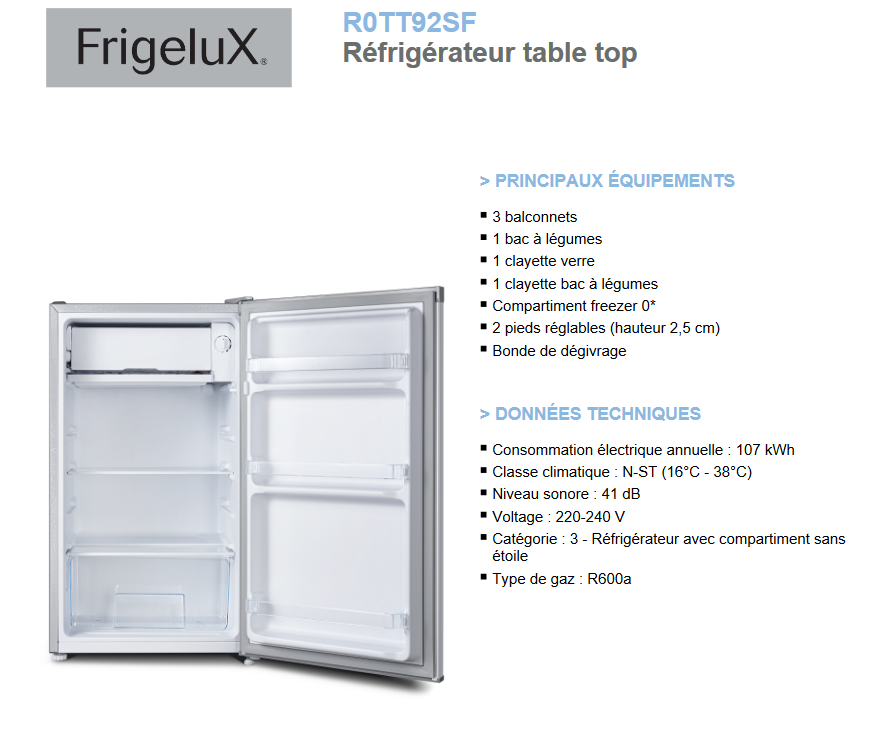 FRIGELUX R0TT92SF