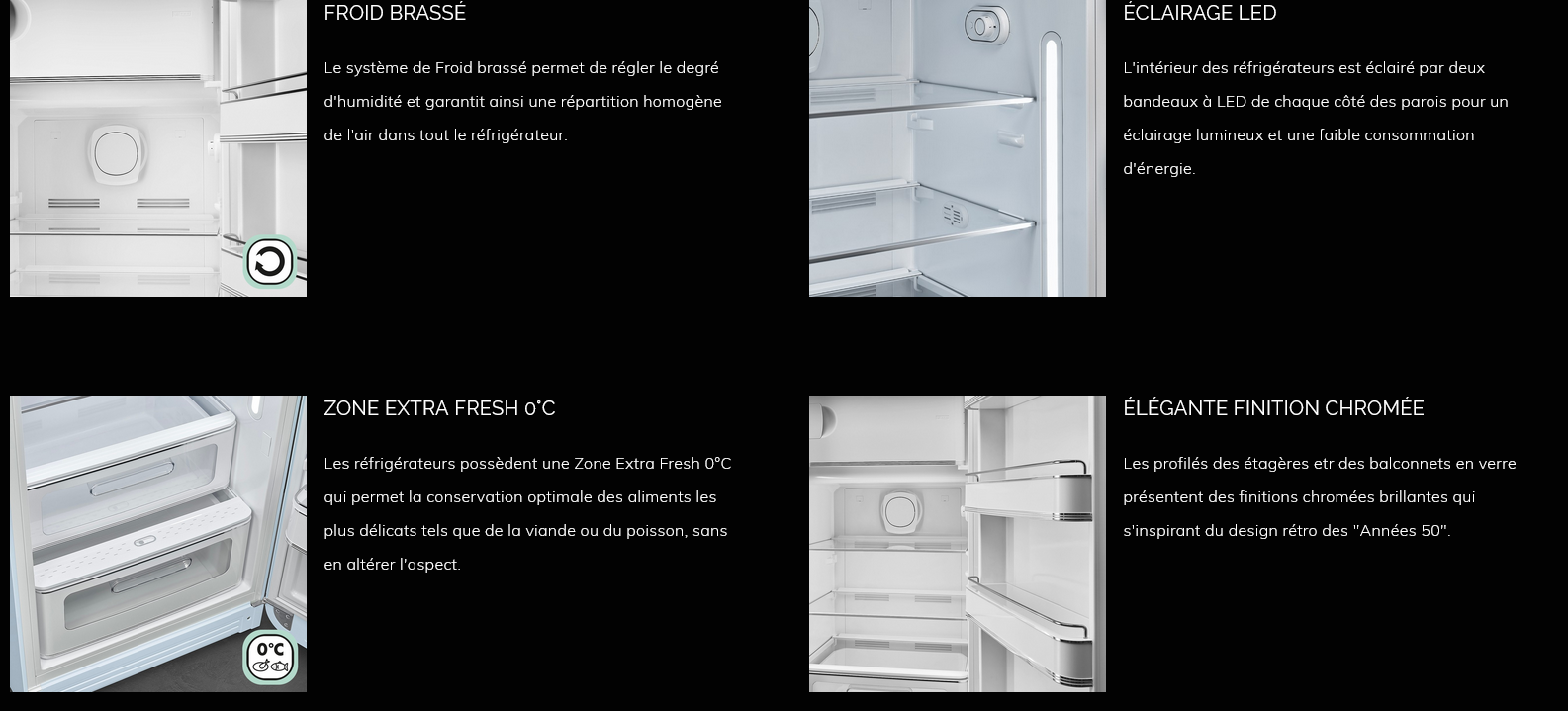 Réfrigérateur 1 porte SMEG FAB28RBL5 Noir