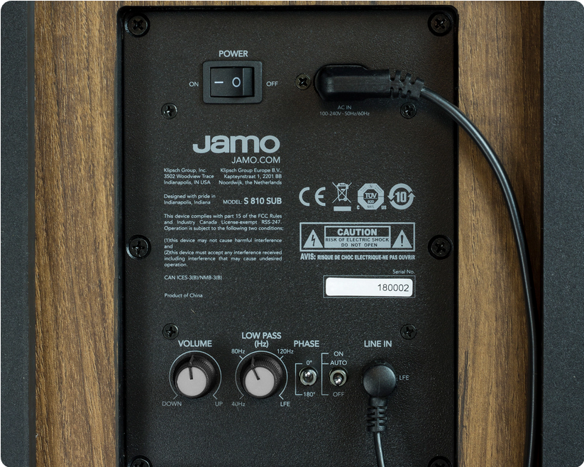 JAMO S808 SUB BLACK