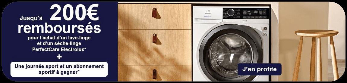 Offre de remboursement electrolux lave-linge